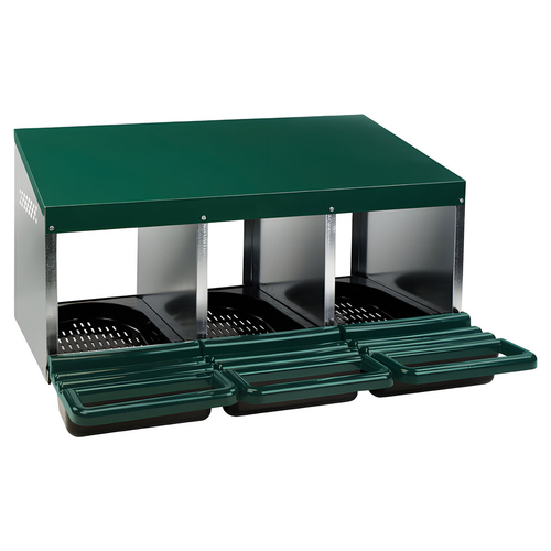 Gaun Geflügel Legenest Plastikboden 3 Fächer