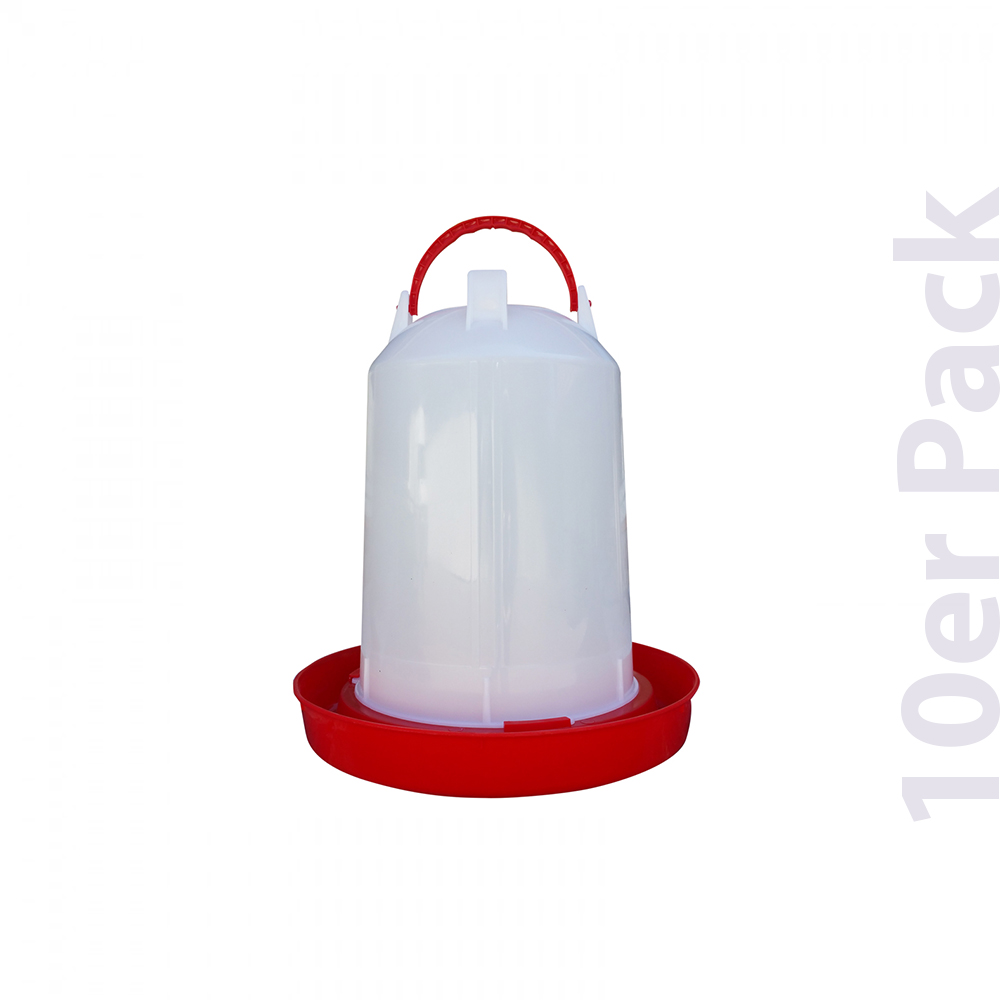 Geflügel Tränke mit Bajonettverschluss - 1,2 Liter - 10er Pack - Hühner Tränke