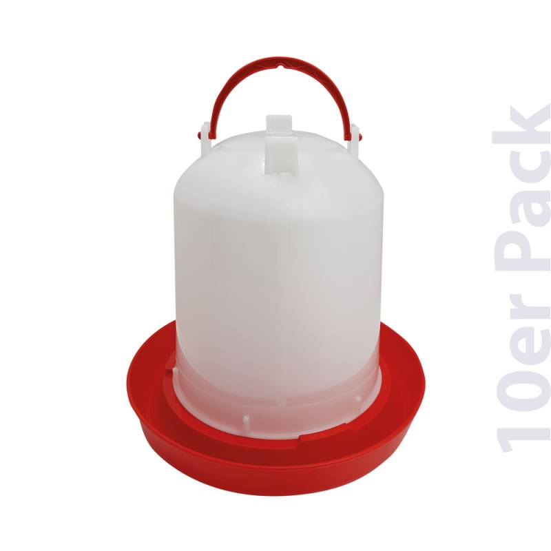 Geflügel Tränke mit Bajonettverschluss - 2,5 Liter - 10er Pack - Hühner Tränke Geflügel Tränke mit Bajonettverschluss - 2,5 Liter - 10er Pack - Hühner Tränke