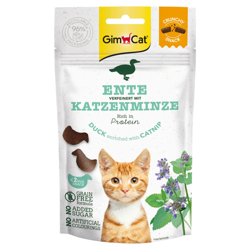 GimCat Crunchy Snacks Ente + Katzenminze 50 g