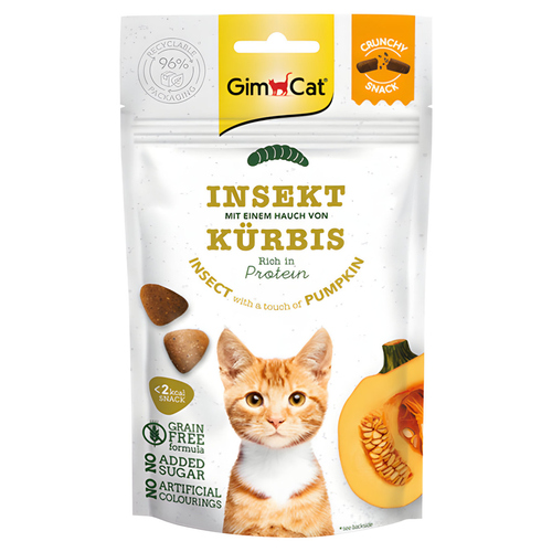GimCat Crunchy Snacks Insekt + Kürbis 50 g