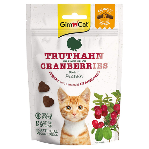 GimCat Crunchy Snacks Truthahn & Cranberries 50 g