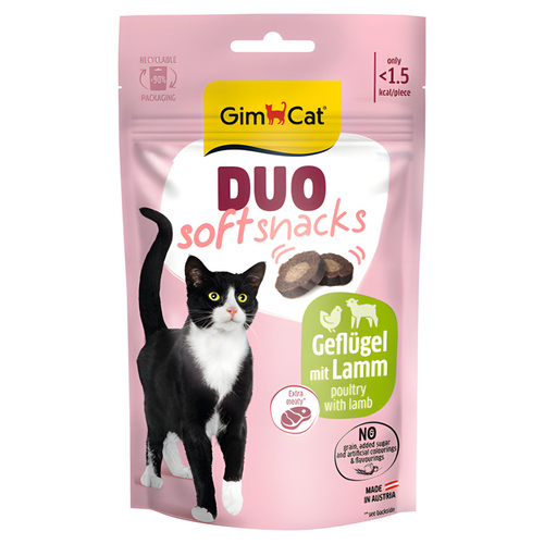GimCat Duo Soft Snacks Lamm + Geflügel 50 g