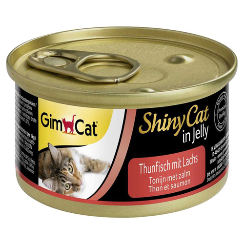 GimCat ShinyCat mit Thunfisch & Lachs 70 g - 24 Stück