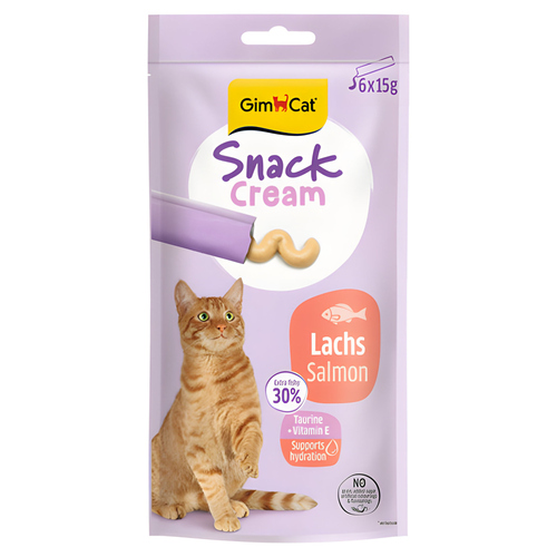 GimCat Snack Cream Lachs 6 x 15 g GimCat Snack Cream Lachs 6 x 15 g