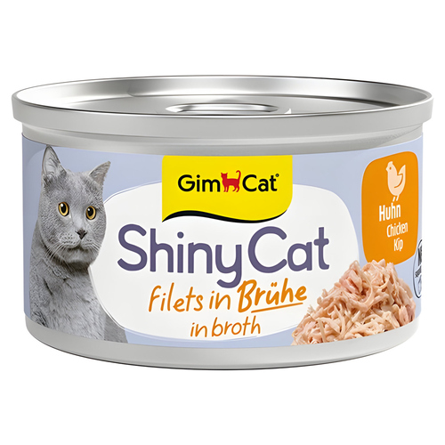 Gimpet ShinyCat in Brühe Hühnchen 70 g - 24 Stück