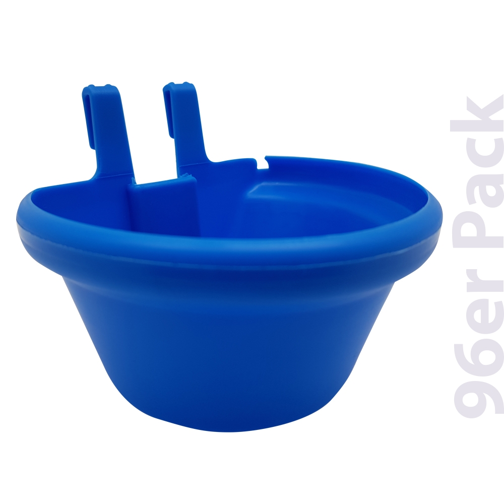 Gitterbecher - Futterbecher - Futternapf 300 ml zum Einhängen - 96er Pack