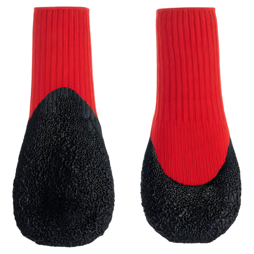 Goo-eez Hundeschuhe Lites rot/schwarz - 4er Pack, Größe: XS