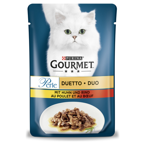 Gourmet Perle Duetto di Carne mit Huhn & Rind 85 g - 24 Stück Gourmet Perle Duetto di Carne mit Huhn & Rind 85 g - 24 Stück