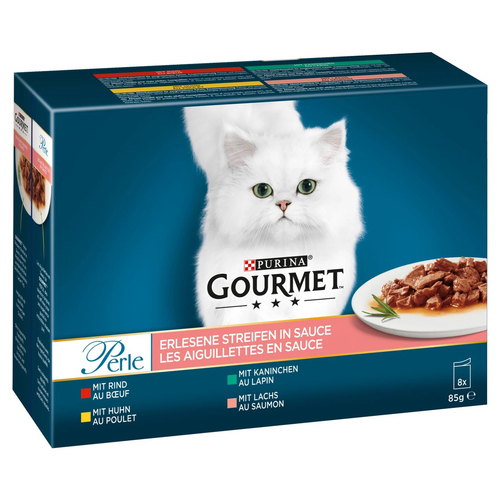 Gourmet Perle Multipack Erlesene Streifen Classic 8 x 85 g - 10 Stück