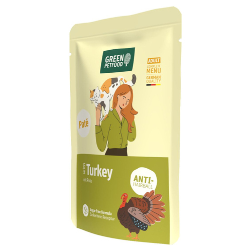 Green Petfood Paté Turkey 85 g - 8 Stück