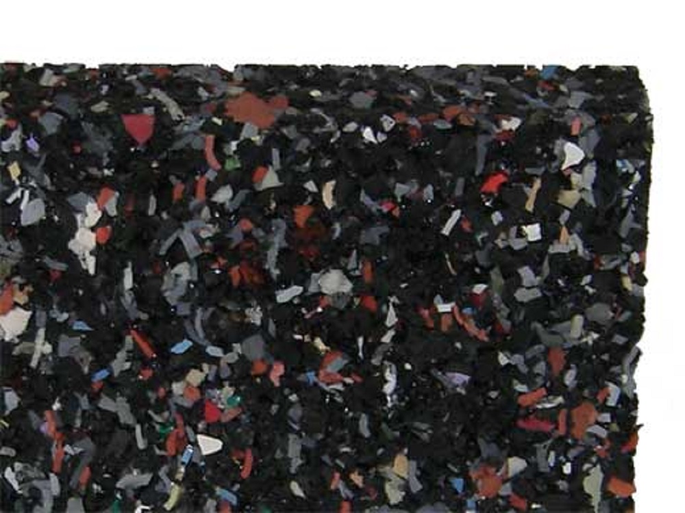 Gummimatten 10 mm stark, 80x120 cm massiv, rutschfest atmungsaktiv isolierend el...