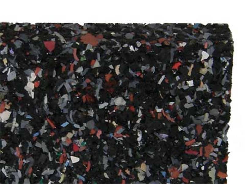Gummimatten 10 mm stark, 80x120 cm massiv, rutschfest atmungsaktiv isolierend el...