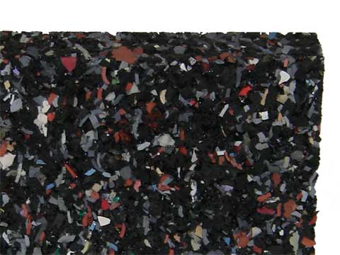 Gummimatten 20 mm stark, 67x105 cm massiv, rutschfest atmungsaktiv isolierend tr...