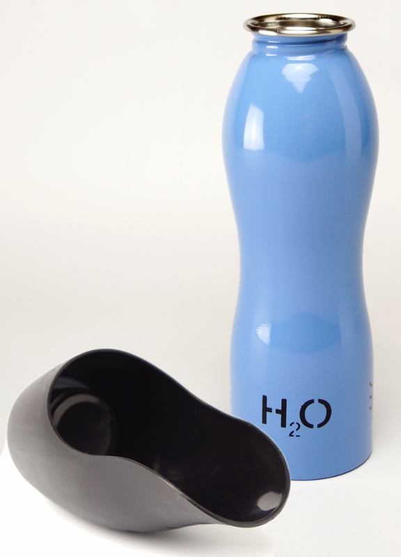 H2O Hundewasserflasche 0,7l blau