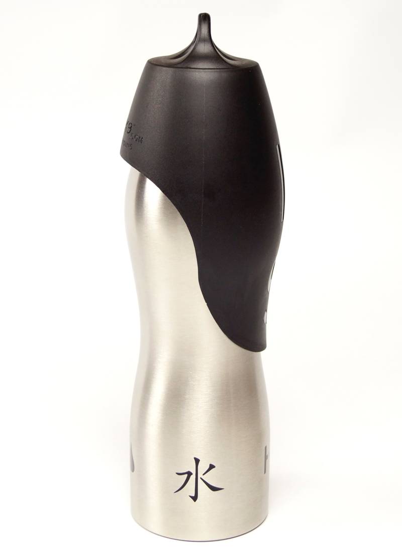 H2O Hundewasserflasche 0,7l silber