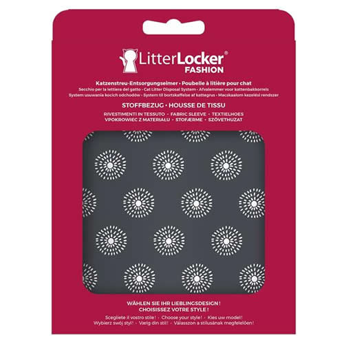 HabaPet LitterLocker Fashion Stoff-Bezug Flowers grey