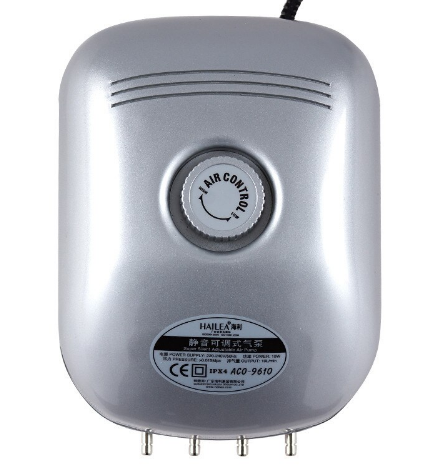 Hailea ACO-9610 Membranpumpe, Belüfter,  Aquarium / Teich (600 l/h)