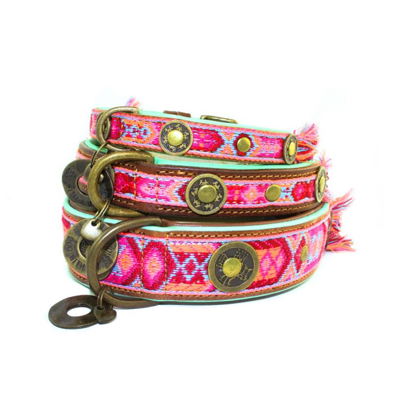 Halsband Boho Rosa S