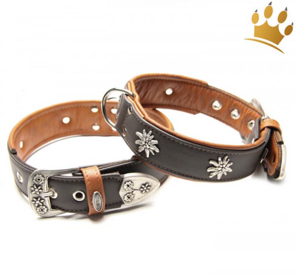Halsband Edelweiss Deluxe Braun