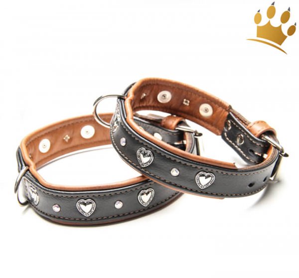 Halsband Herzel Deluxe Schwarz