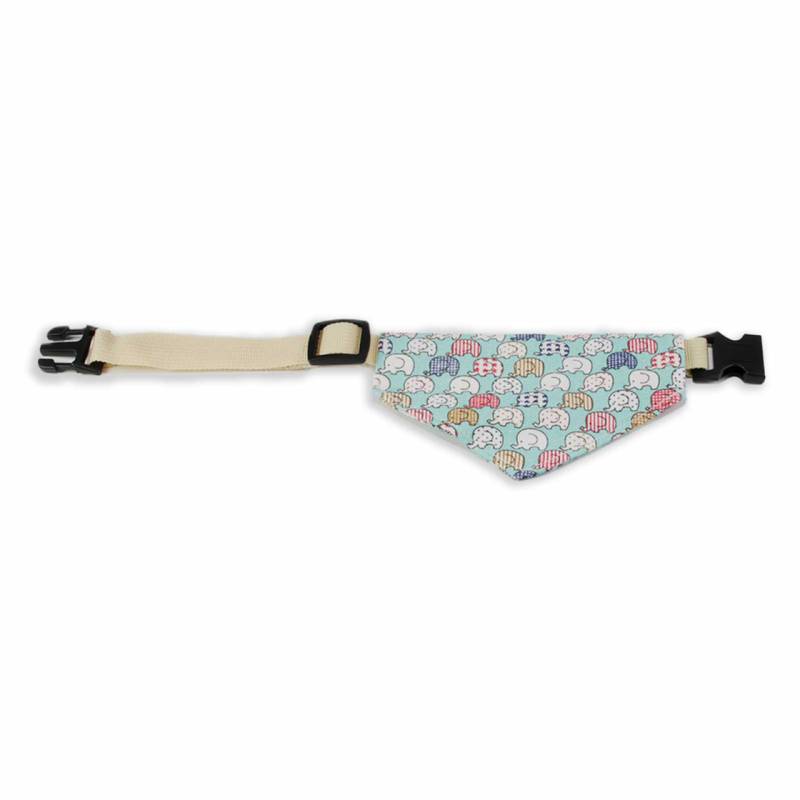 Halsband mit Hundehalstuch mit Elefanten