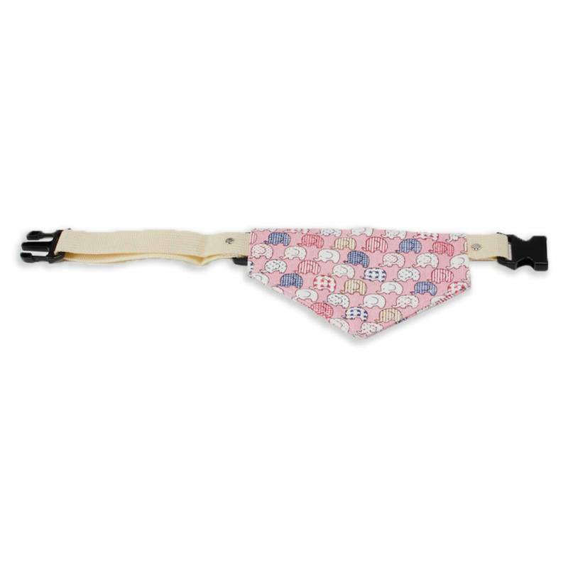 Halsband mit Hundehalstuch mit Elefanten-Motiv