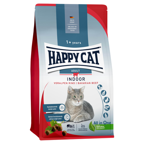 Happy Cat Indoor Adult Voralpen-Rind 4 kg