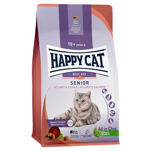 Happy Cat Senior Atlantik-Lachs 4 kg