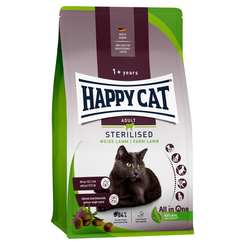 Happy Cat Sterilised Adult Weide-Lamm 10 kg