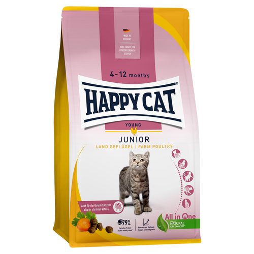 Happy Cat Young Junior Land-Geflügel 4 kg