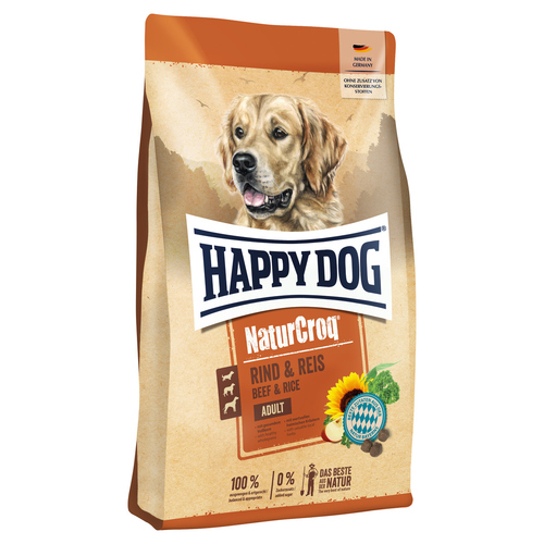 Happy Dog NaturCroq Rind & Reis 15 kg