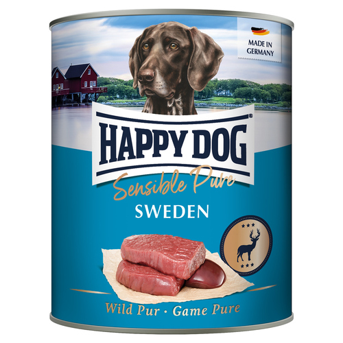 Happy Dog Sensible Pure Sweden mit Wild 800 g - 6 Stück