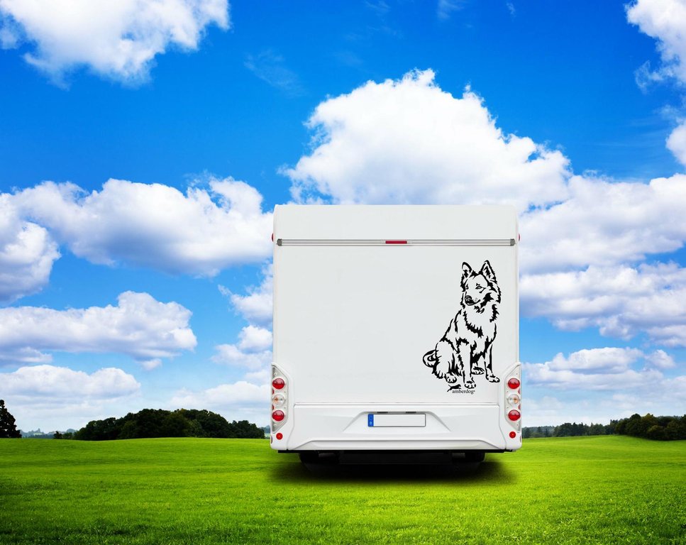 Harzer Fuchs Auto Wohnmobil Aufkleber I Wandtattoo - H50cm / Weiß