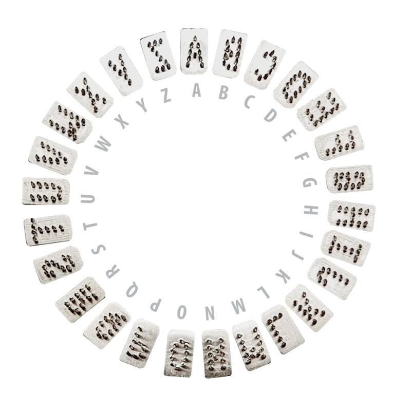 Hauptner Tierkennzeichnung - Alphabet - A-Z - 5 mm Hauptner Tierkennzeichnung - Alphabet - A-Z - 5 mm