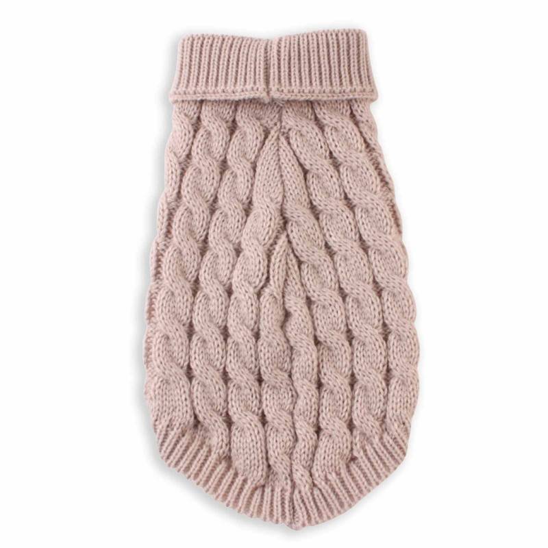 Haustier Pullover f?r Hund und Katze - L Beige
