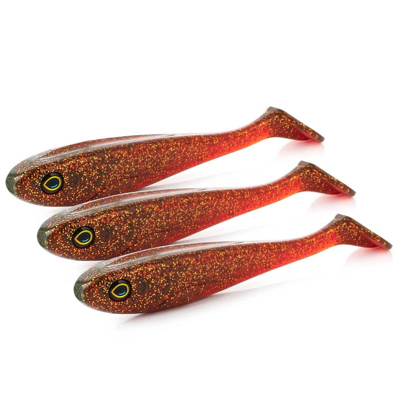 Hechtköder Gummifisch Inzite Flanker Shad Goldy Oil 18,5 cm 3 Stück