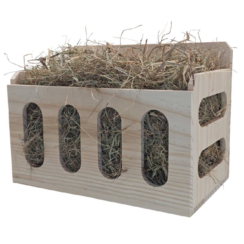Heuraufe / Futterraufe aus Holz 23,5 × 14,0 × 17,5 cm Heuraufe / Futterraufe aus Holz 23,5 × 14,0 × 17,5 cm