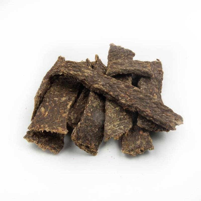 Hirsch-Fleischstreifen für Hunde - 150 g (28,33 € pro 1 kg)