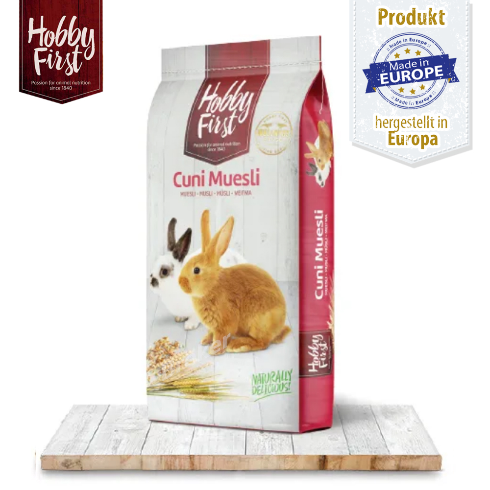 HobbyFirst - Cuni Muesli - Kaninchen Müsli - Ergänzungsfutter - 15 kg
