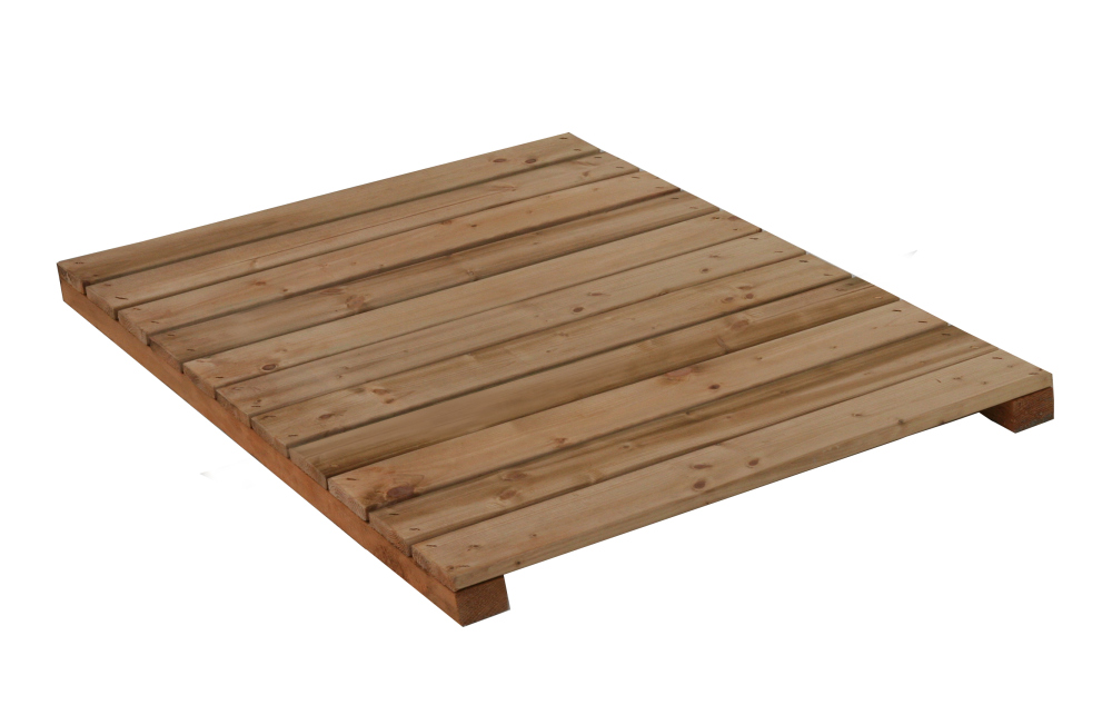 Holz-Liegerost zu Hundehütte Größe Lassie - 110x76 cm, braun imprägniert