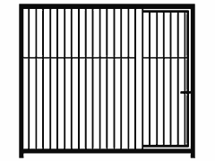Home-Rohrstabelement 1,8 x 1,5 m mit Tür, 5 cm