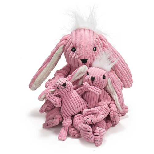 HuggleHounds Hundespielzeug Bunny Knottie, Größe: L