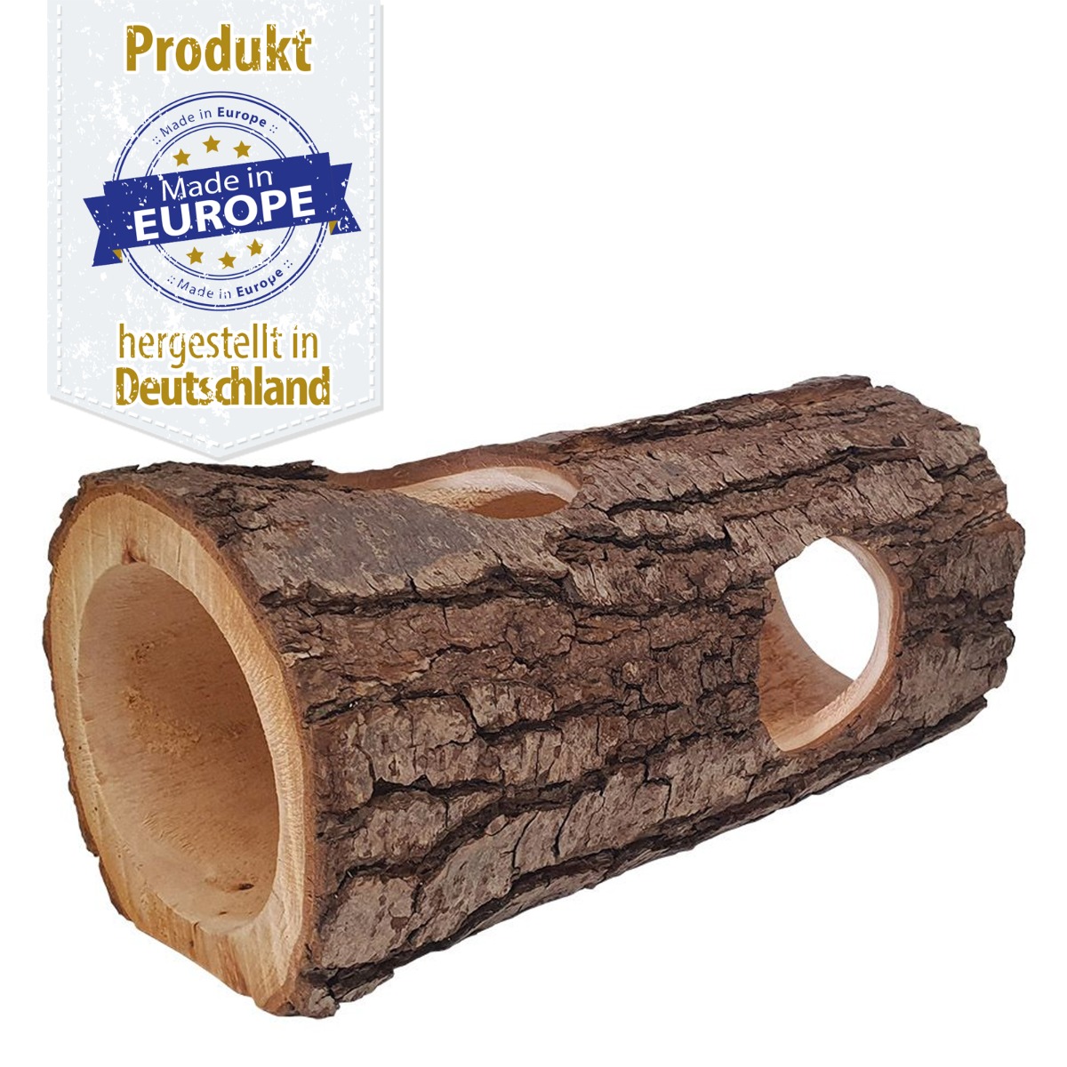 Hugro® Nager Tunnel - Emstunnel - Erlenholz - 35 cm