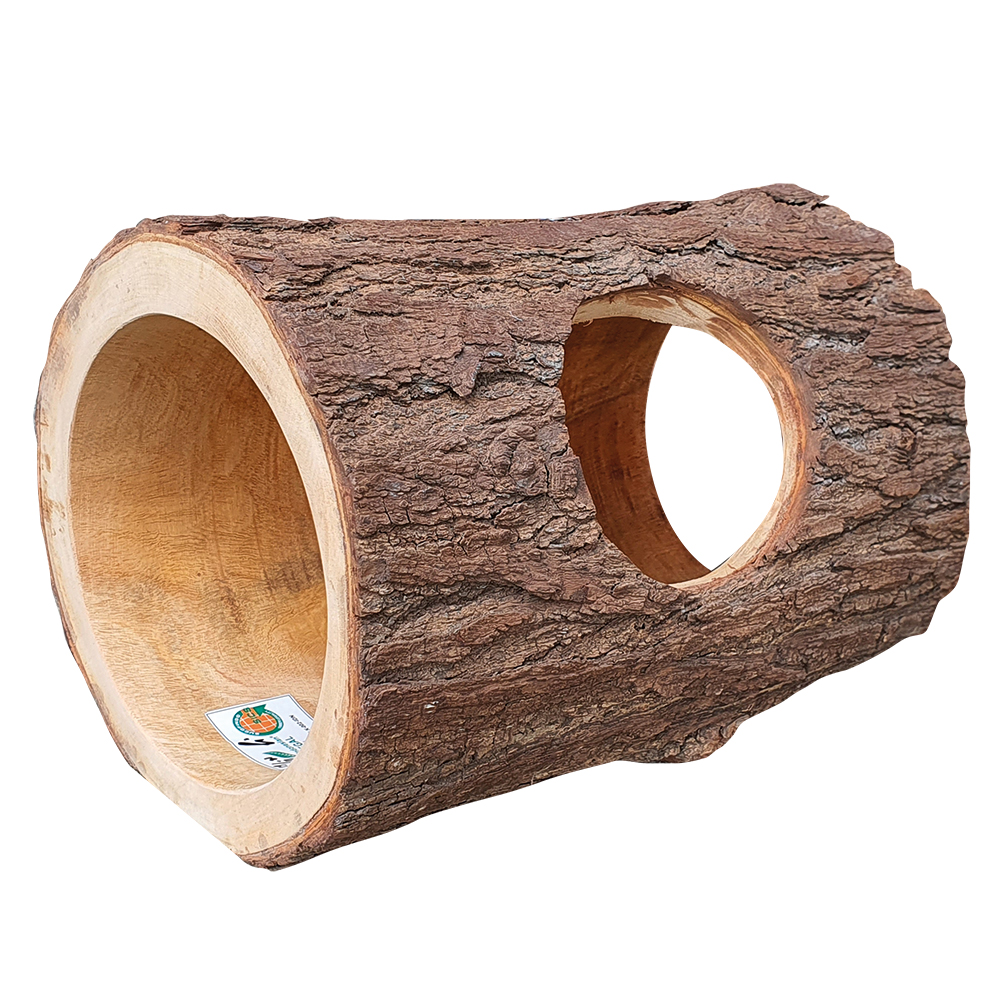 Hugro® Nager Tunnel - Keroboka Tunnel - Mahagoni Holz - 35 cm