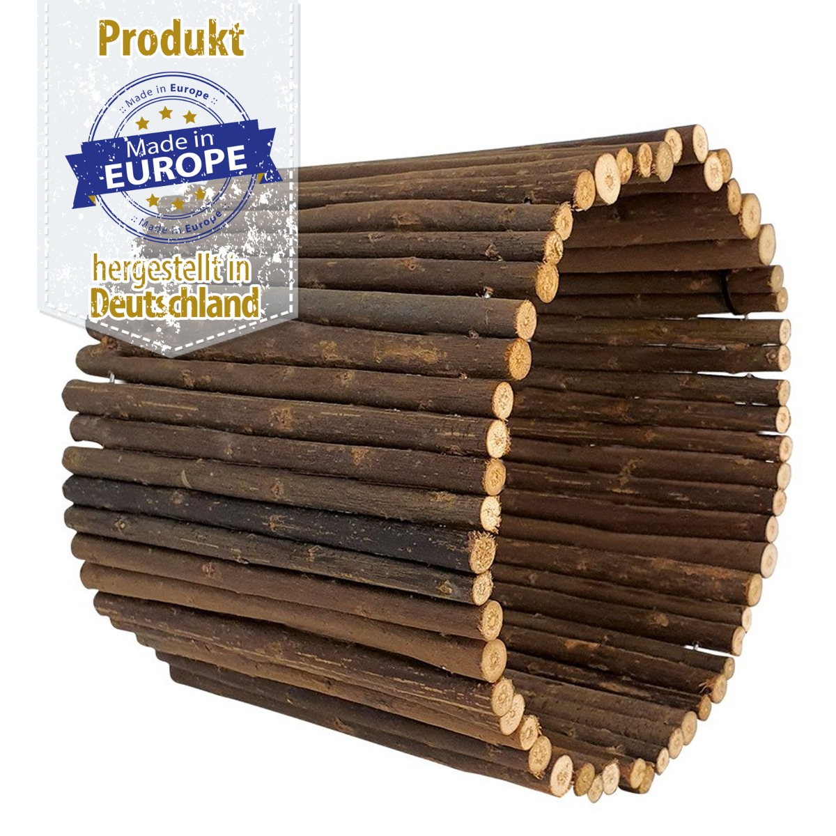 Hugro® Nager Tunnel - Naturholz - Weidenholz - 20 x 23 cm