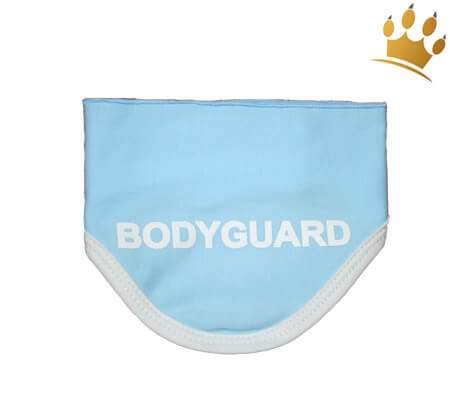 Hunde-Bandana Bodyguard blau