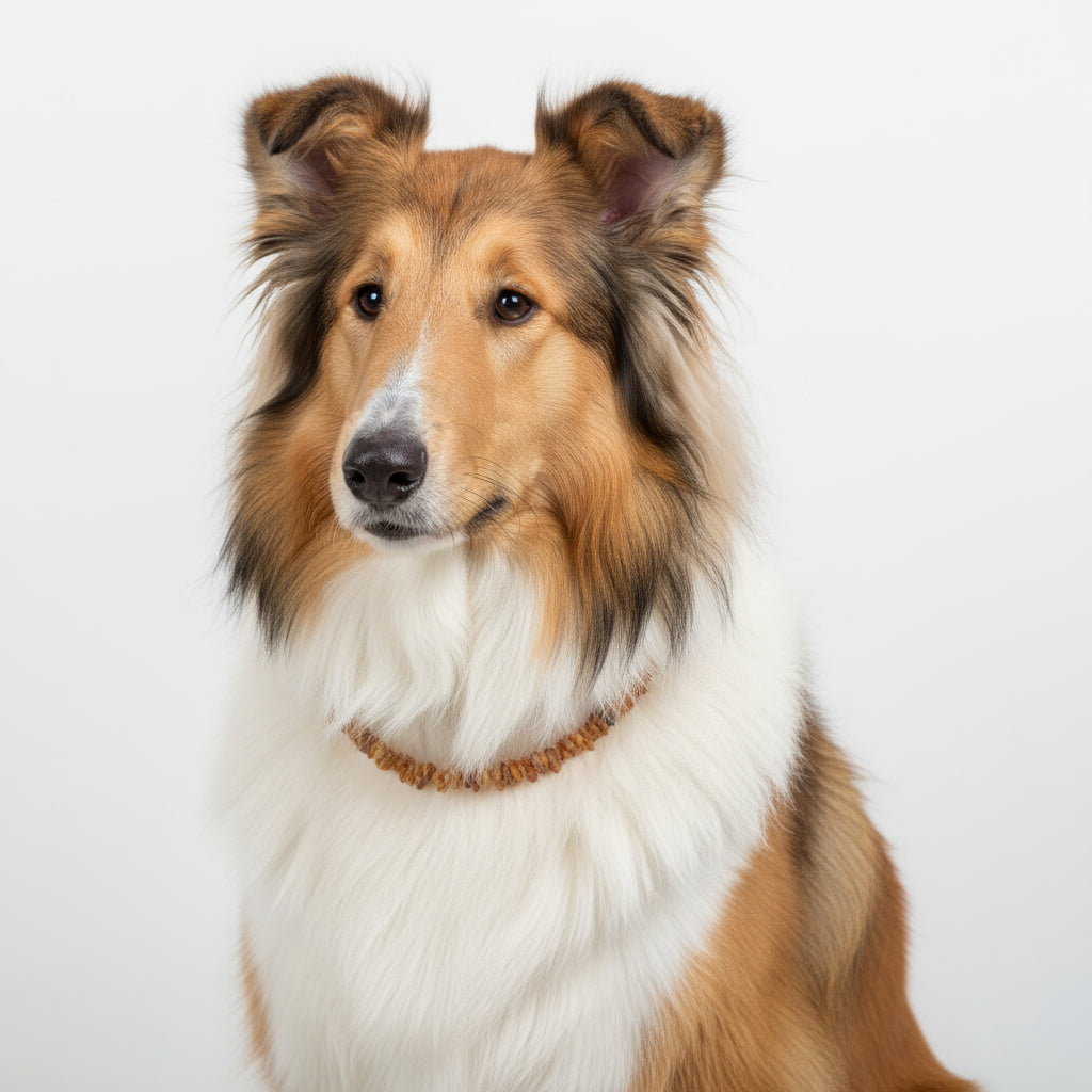 Hunde Bernsteinkette Flexi - 40-50cm