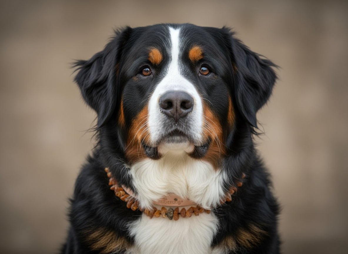 Hunde Bernsteinkette SuperFlex - 68-73cm