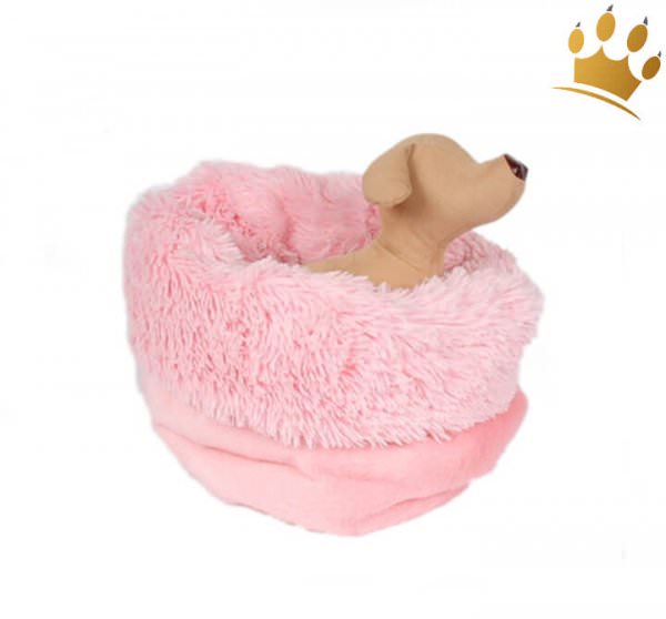 Hunde Cuddel Cup Pink Fur Shag Big